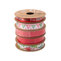 Ribbon Festive Collection Joyful Moments 2.7m 5pcs Roll