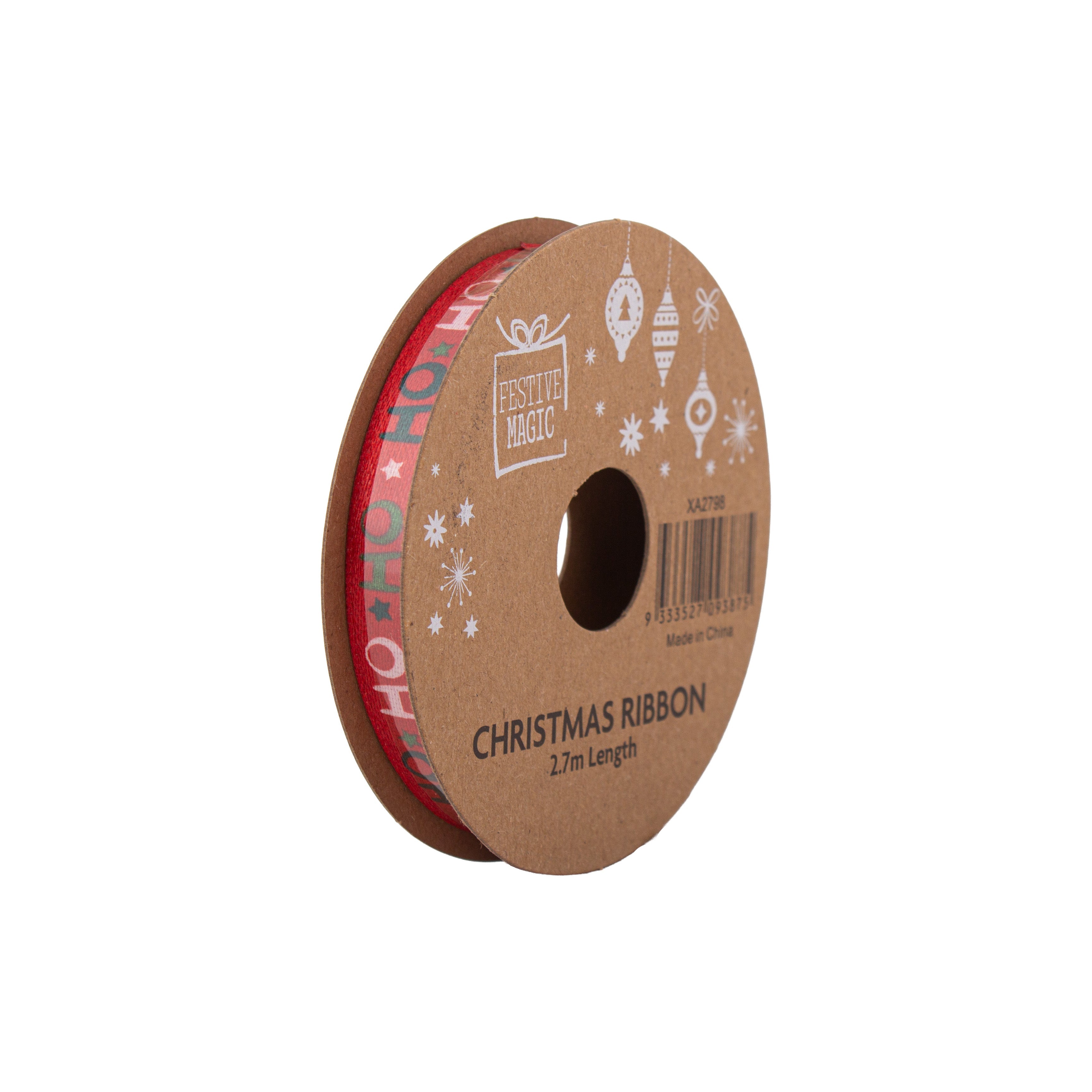 Ribbon Festive Collection Joyful Moments 2.7m 5pcs Roll