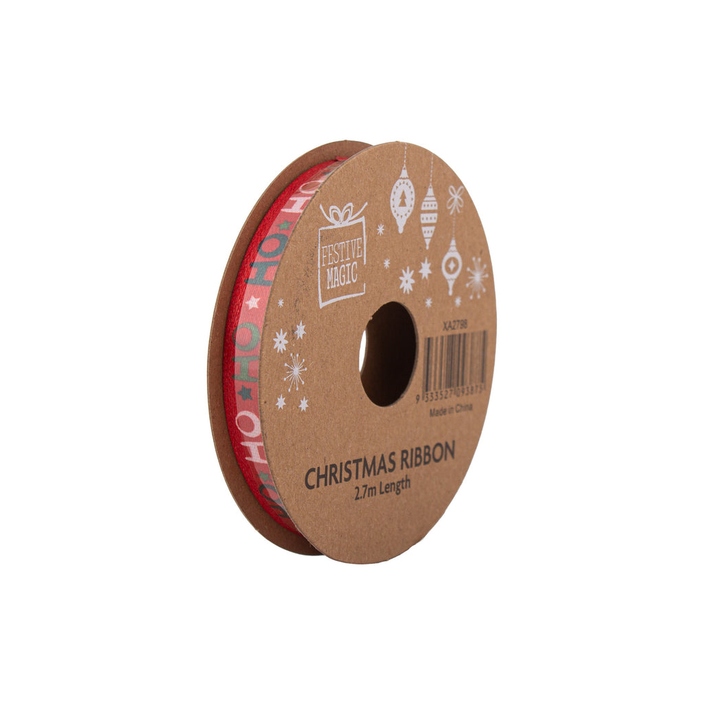 Ribbon Festive Collection Joyful Moments 2.7m 5pcs Roll