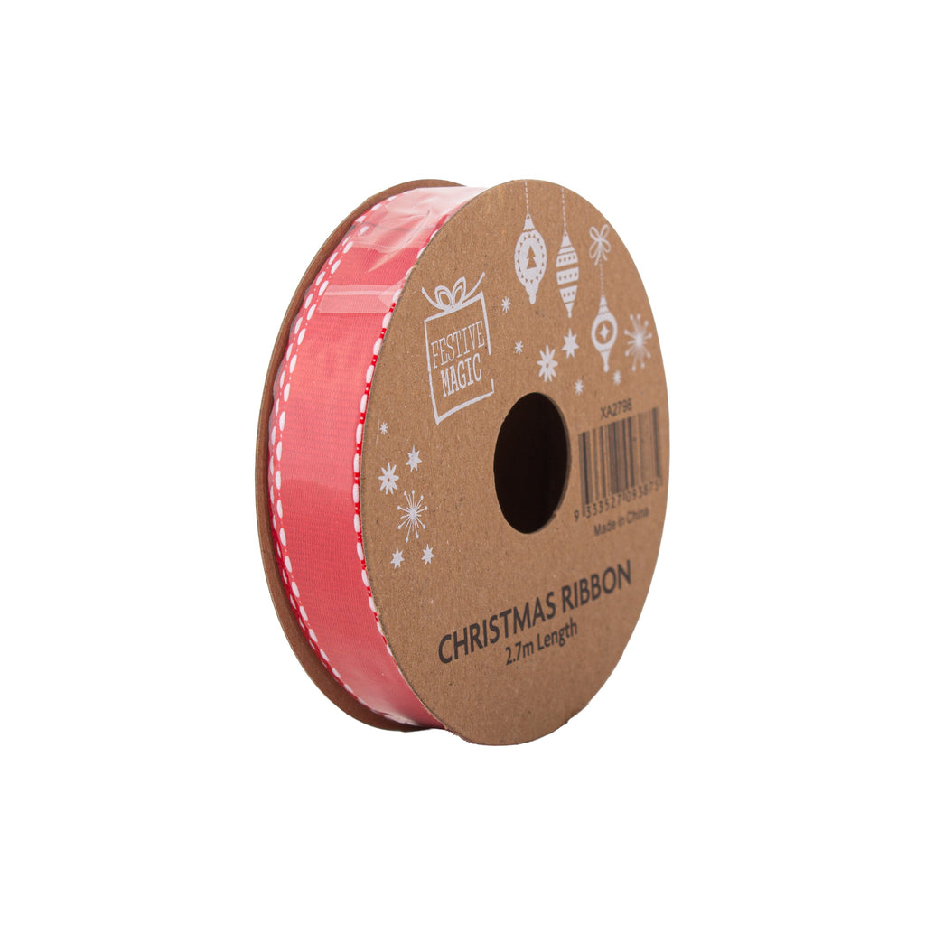Ribbon Festive Collection Joyful Moments 2.7m 5pcs Roll