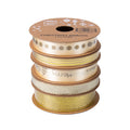 Ribbon Festive Collection Festive Gold 2.7m 5pcs Roll