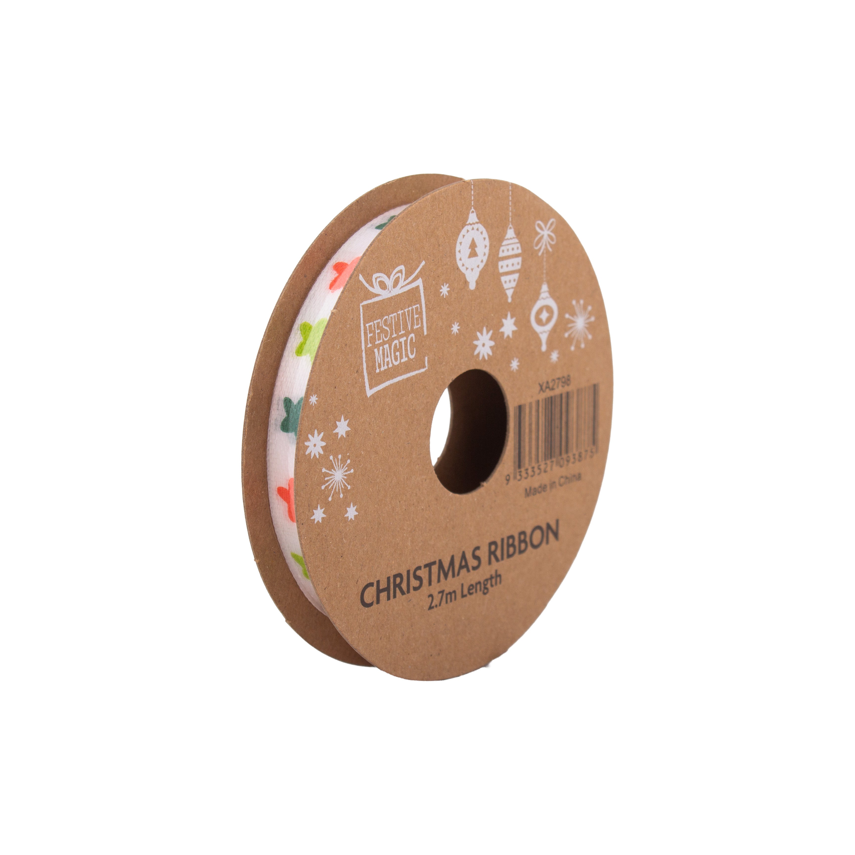 Ribbon Festive Collection Festive Medley 2.7m 5pcs Roll