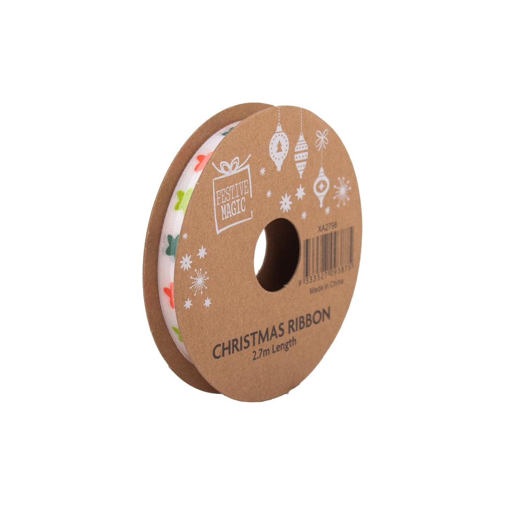 Ribbon Festive Collection Festive Medley 2.7m 5pcs Roll