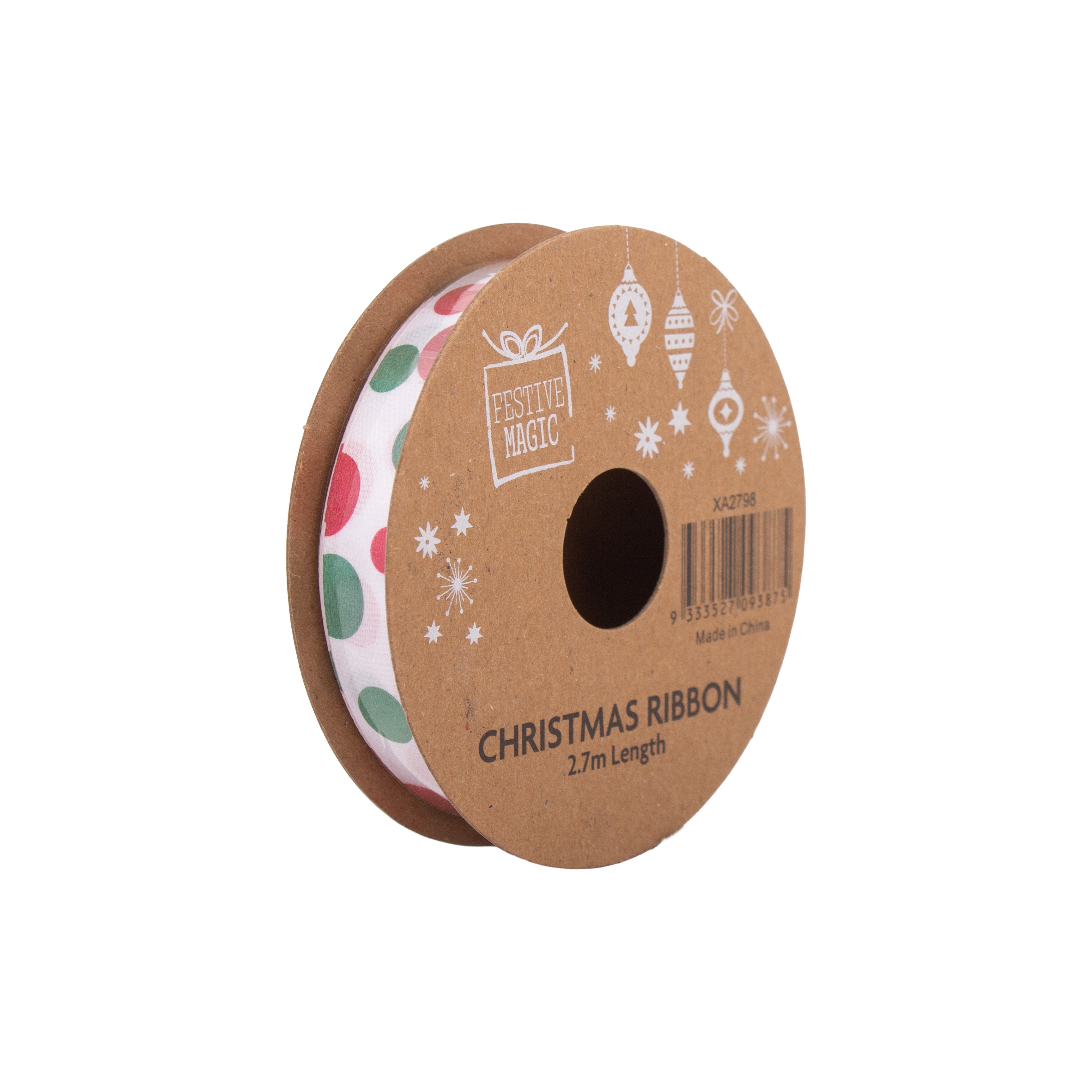 Ribbon Festive Collection Festive Medley 2.7m 5pcs Roll