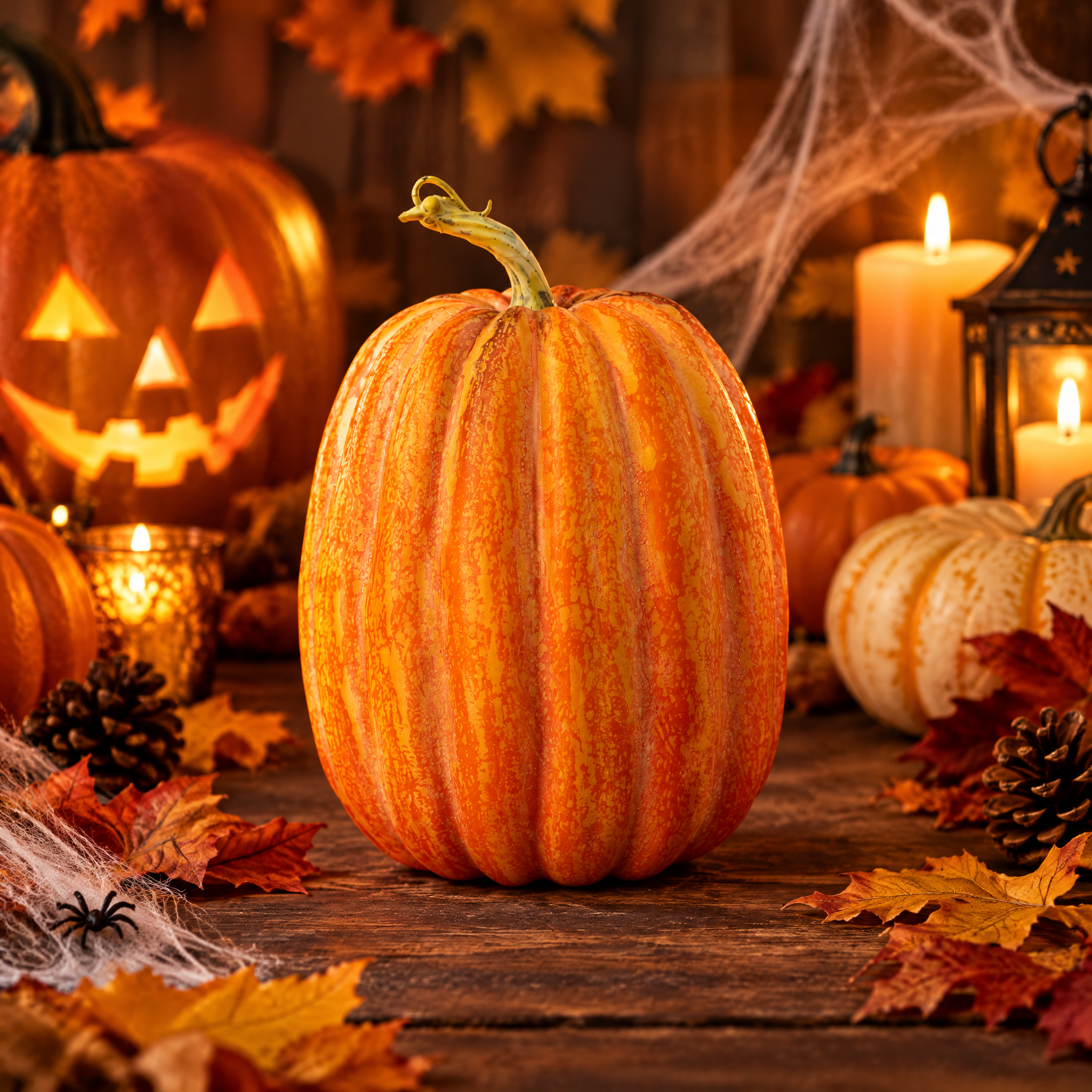 Artificial Pumpkin W 5.5 X L 8.85inch 1pc