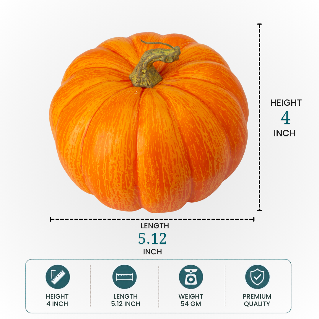 Artificial Pumpkin W 5.12 X L 4inch 1pc