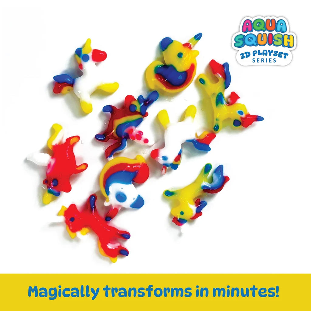DIY Aqua Squish Make 3D Squishy Unicorns with Moulds and Slime Unicorn Paradise Box