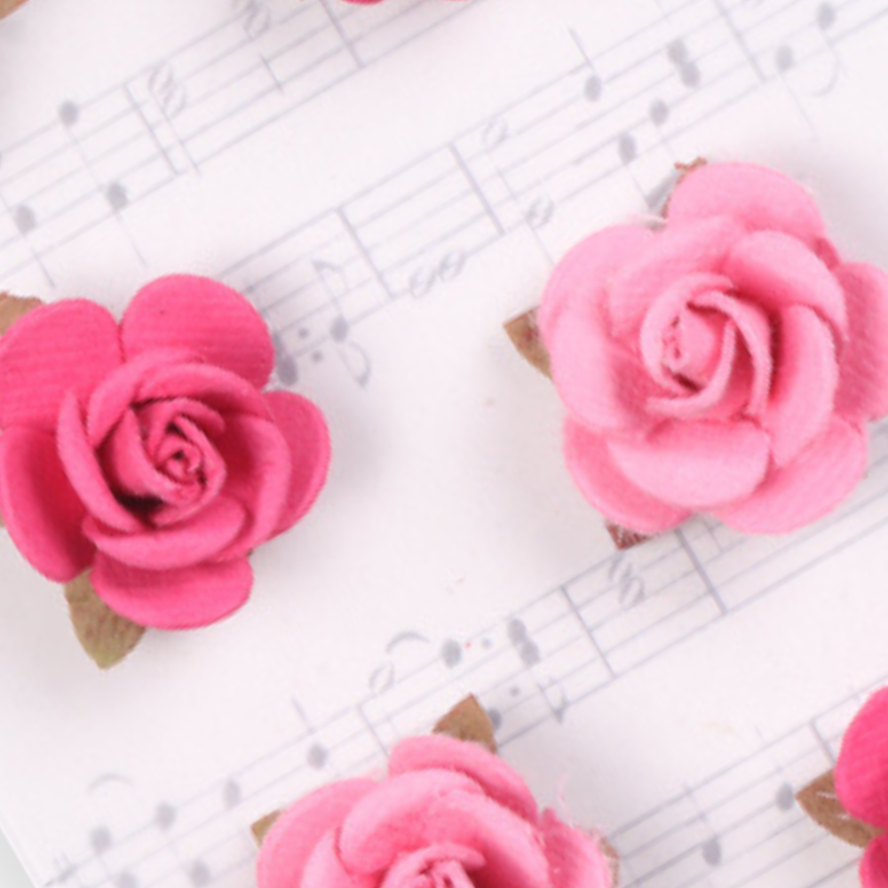 Handmade flowers Precious Pink Tilly Approx 3cm 8pc