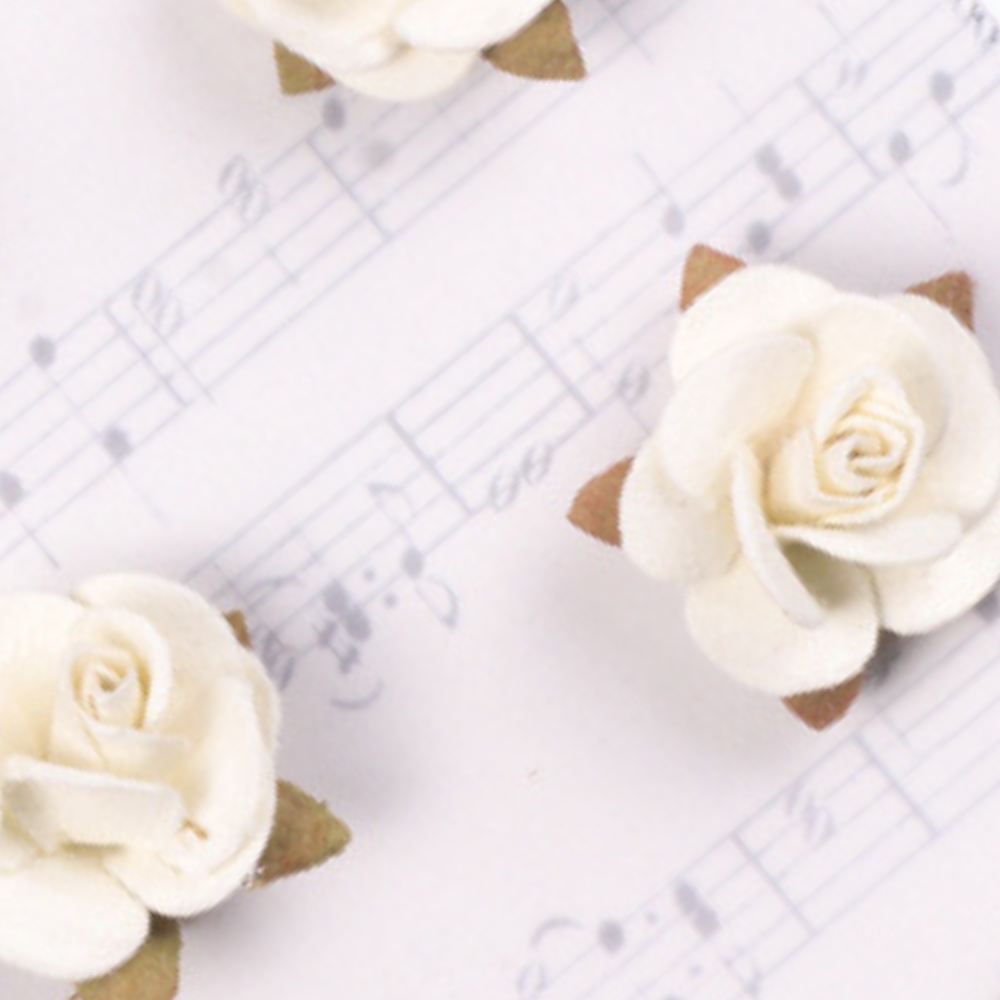 Handmade flowers Ivory Pearl Tilly Approx 3cm 8pc