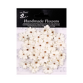 Handmade flowers Ivory Pearl Carin Approx 2.5cm 30pc