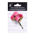 Handmade Flowers Precious Pink Leonie Approx 5.5cm 1pc