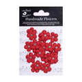 Handmade Flowers Cardinal Red Candace Approx 2cm 25pc