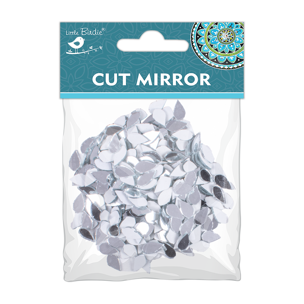 Cut Mirror Drop 10Mm 50Gms Approx 506pc