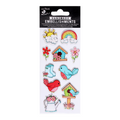 Handmade Stickers - Sparkle Garden, 10pc, 1 Sheet