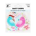 Self - Adhesive Die Cut Shapes - Sweet Chirps 24pc, 1 Sheet