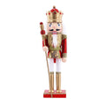 Nutcracker Sequin Coat Soldier Ornaments Red 30cm 1pc