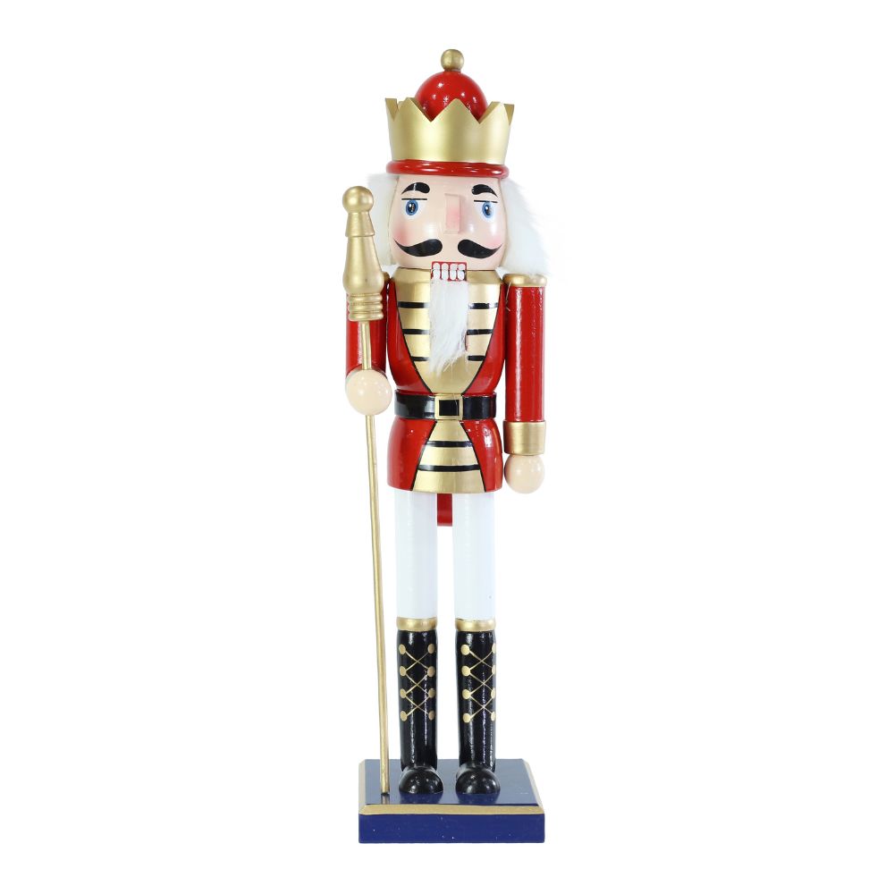Nutcracker Classic Soldier Ornaments Red & White 38cm 1pc