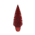 Potted Glitter Tree Red 22cm 1pc