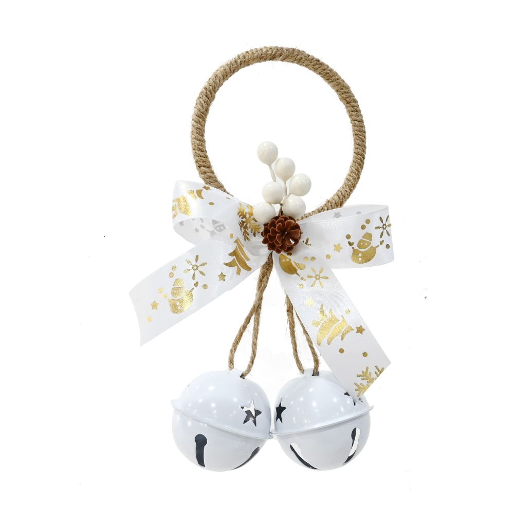 Mini Twin Nutbell Door Hanger White 50mm 20cm 1pc