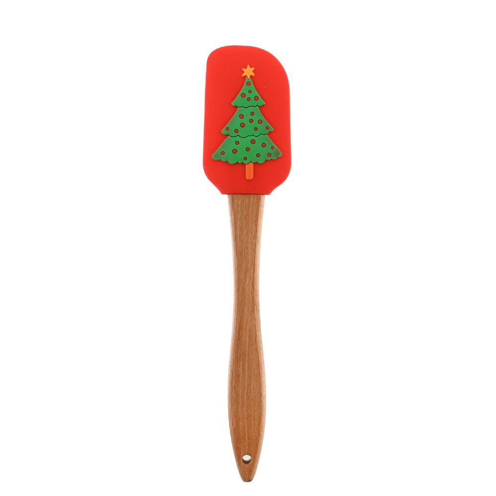 Christmas Spatula Red Tree 10inch 1pc