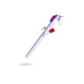 Ballpoint Blue Pen with Boxing Unicorn White 0.7mm Tip 1pc