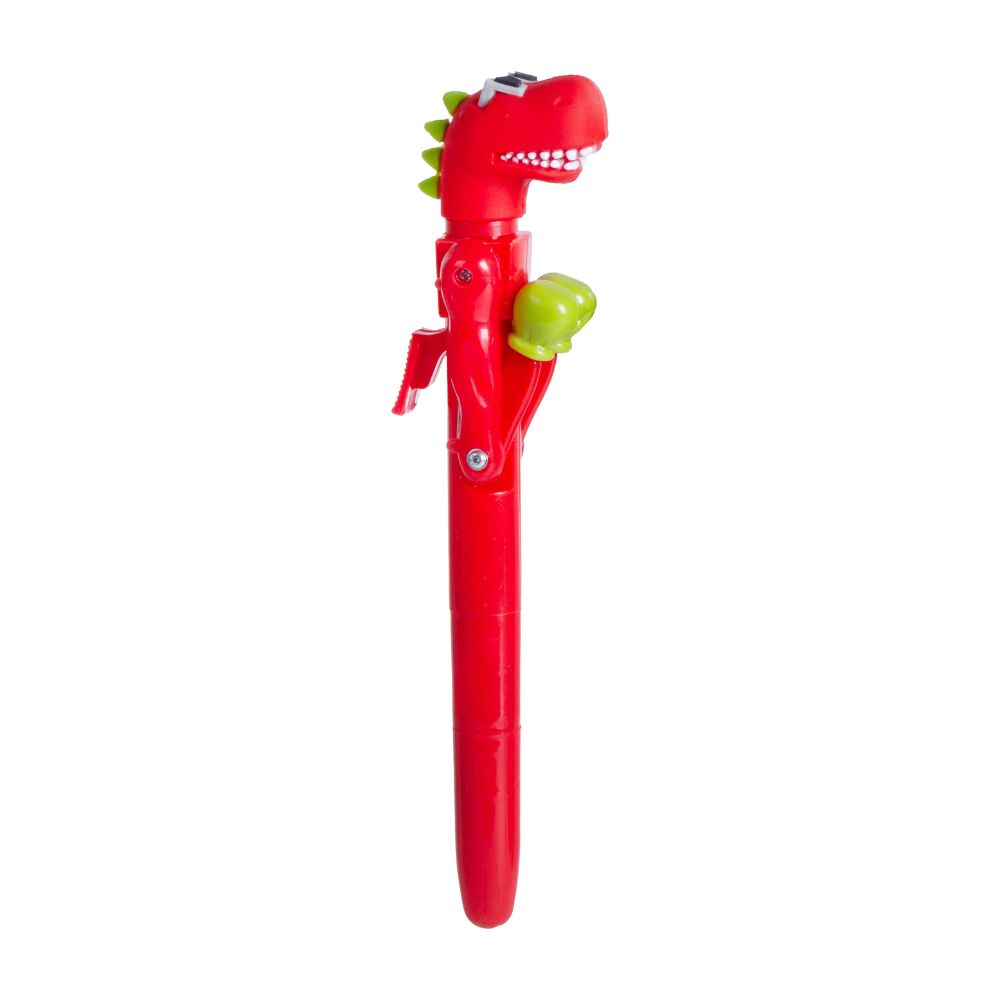 Ballpoint Blue Pen with Boxing Dino Red 0.7mm Tip 1pc