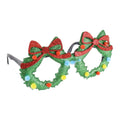 Christmas Glitter Wreath Eye Glasses/Goggles Adult and Kids 1pc