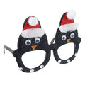 Christmas Glitter Penguin Eye Glasses/Goggles Adult and Kids 1pc