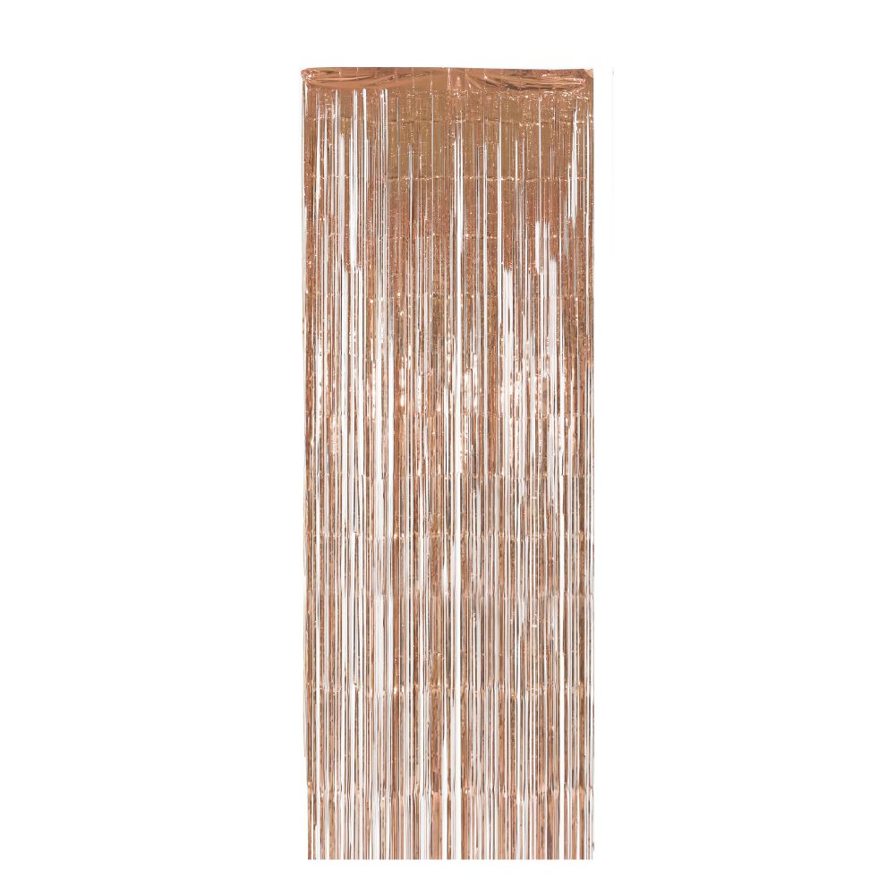 Tinsel Curtain Rose Gold 1mtr X 2mtr 1pc