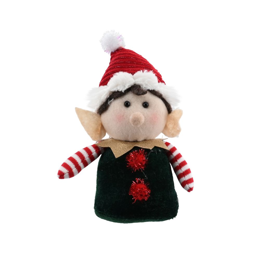 Mini Elf Figurine in Baking Red 17cm 1pc