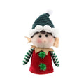 Mini Elf Figurine in Baking Green 17cm 1pc