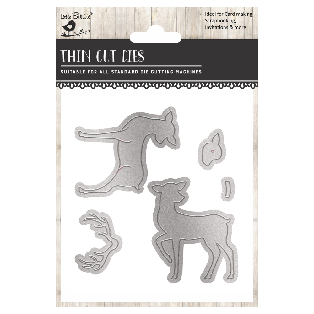 Christmas Thin Cut Dies Reindeer 106 x 84mm 5pc