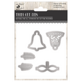 Christmas Thin Cut Dies Jingle Bells 111 x 74mm 5pc