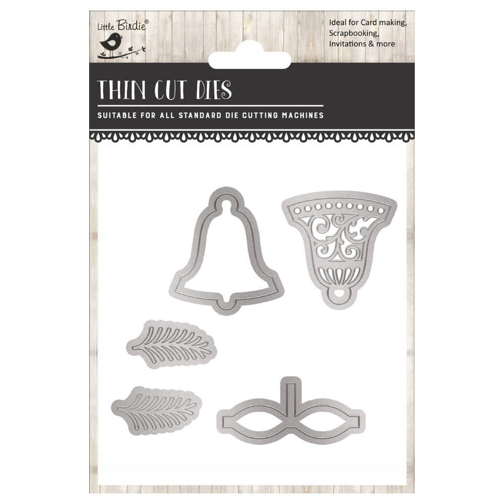 Christmas Thin Cut Dies Jingle Bells 111 x 74mm 5pc