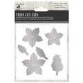Christmas Thin Cut Dies Poinsettia 80 x 93mm 6pc