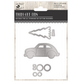 Christmas Thin Cut Dies Christmas Ride 64 x 45mm 4pc