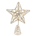Star Tree Topper Metallic Gold 13cm 1pc