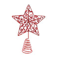 Star Tree Topper Metallic Red 13cm 1pc
