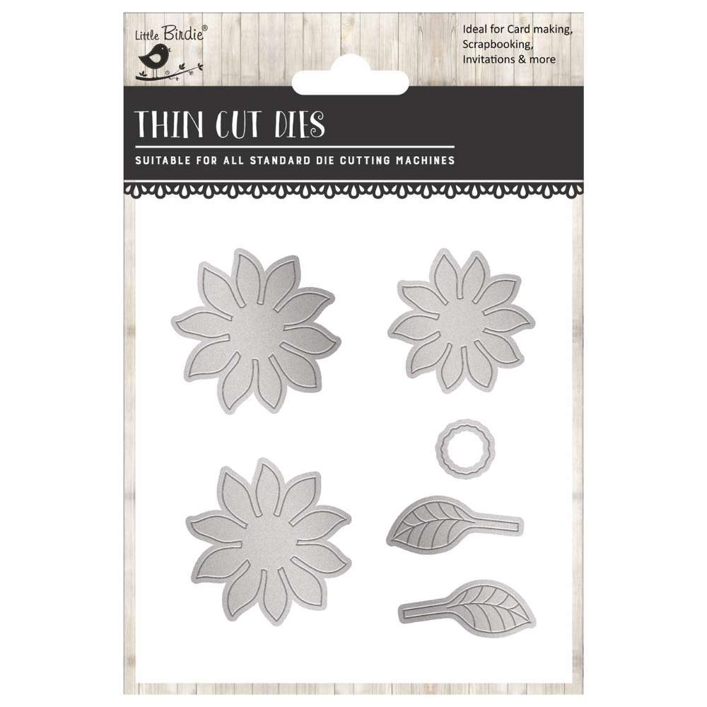 Christmas Thin Cut Dies Daisies 77 x 82mm 6pc
