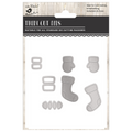 Christmas Thin Cut Dies Mittens and stockings 90 x 64mm 7pc