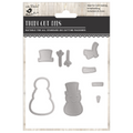 Christmas Thin Cut Dies Snowman 85 x 58mm 9pc