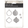 Christmas Thin Cut Dies Decorative Baubles 118 x 84mm 6pc