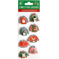 Christmas Handmade Stickers Christmas Sweaters 8pc