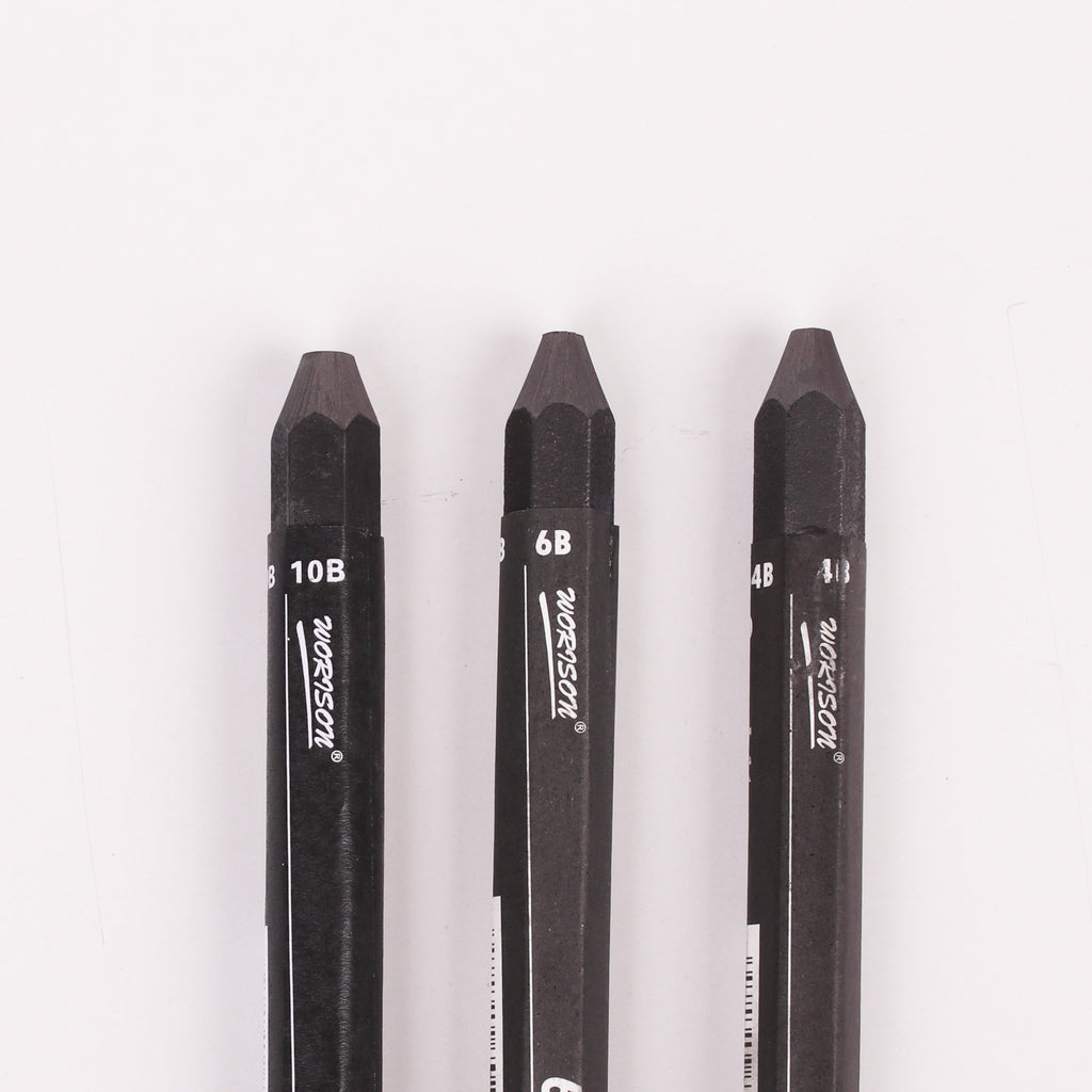 Water Soluble Graphite Stick 4B, 6B & 10B Set of 3pcs Blister