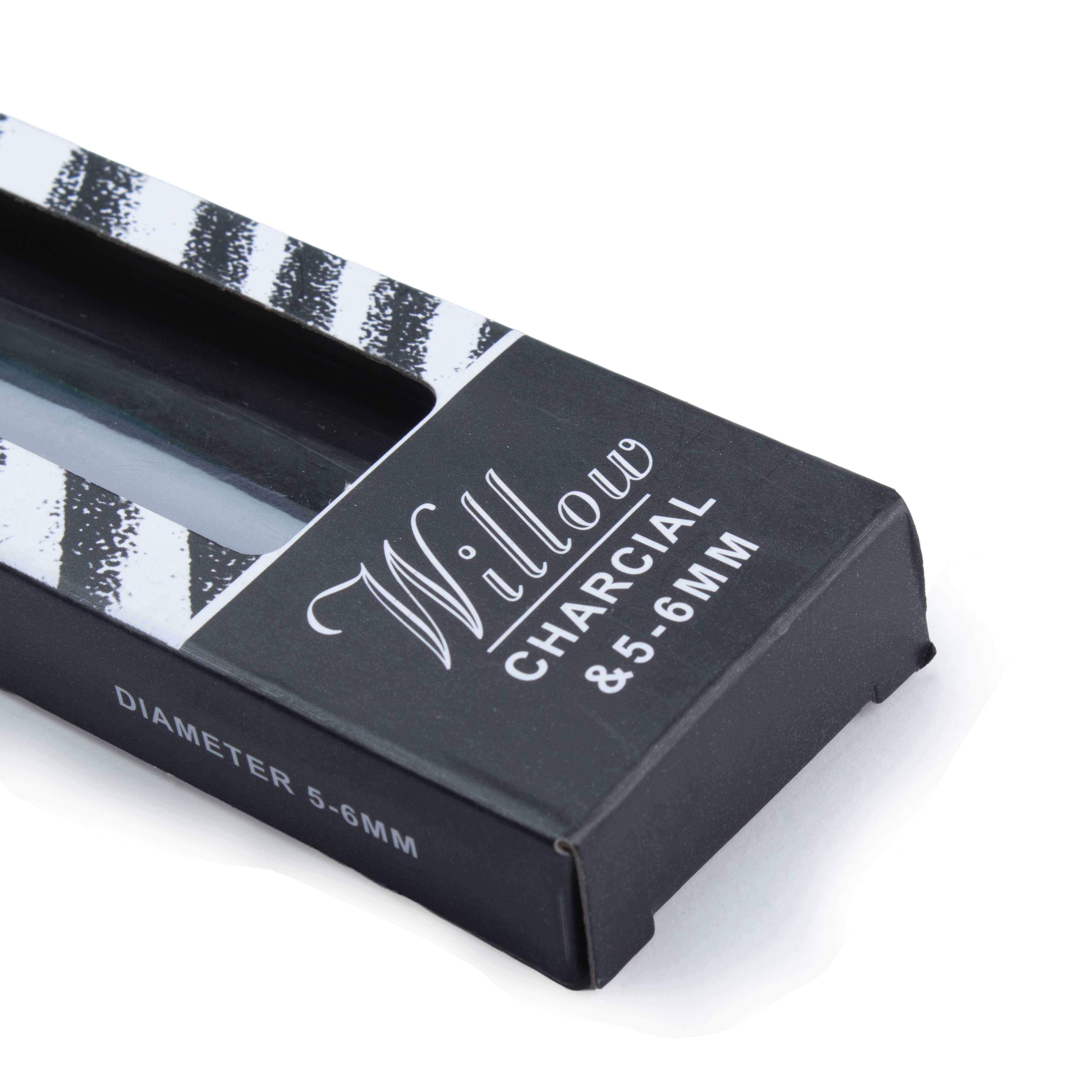 Willow Charcoal Sticks 5 to 6mm Pack Of 6pcs Box