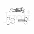 Dress Hook & Eye 3 Wire-Brass #34121 50Pc