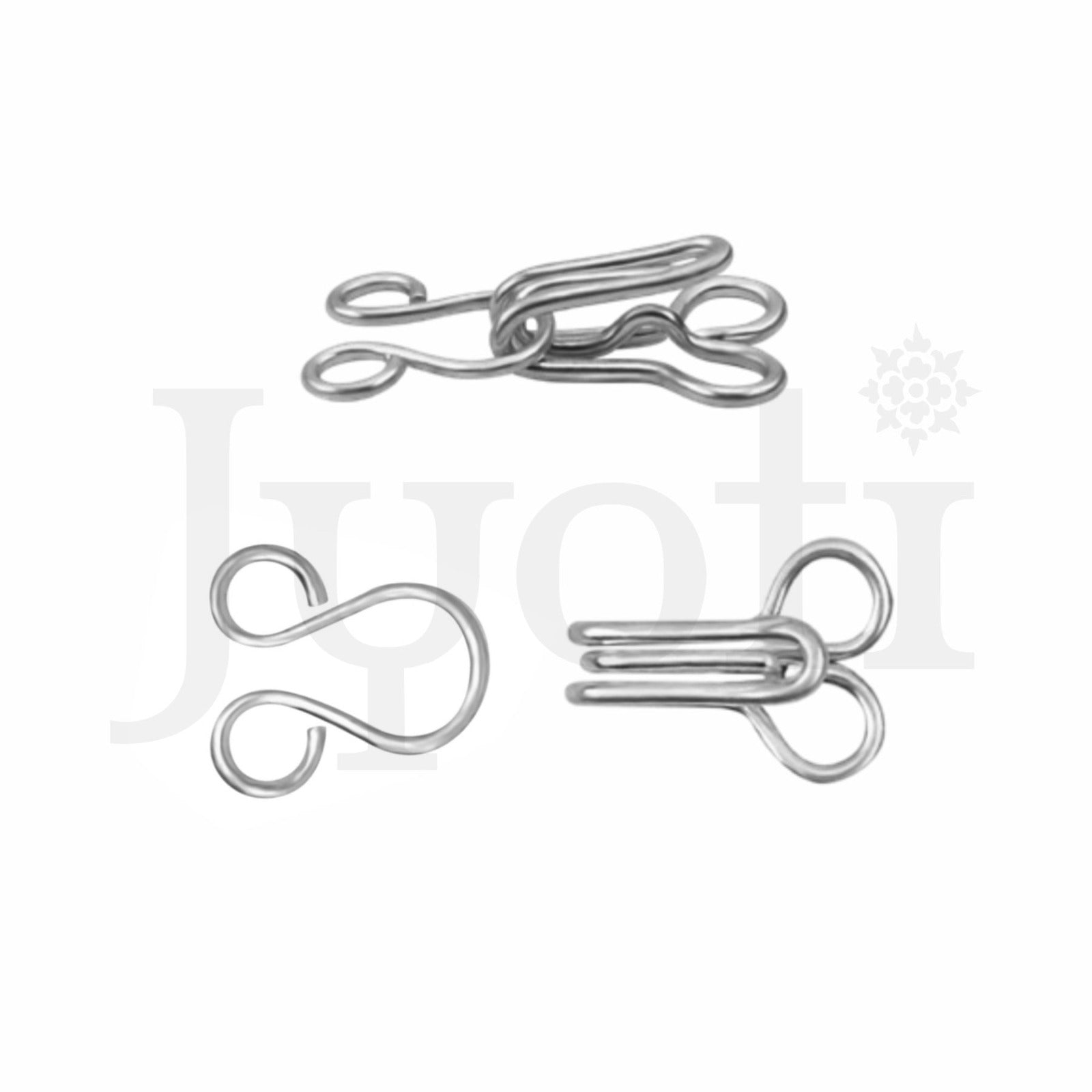 Dress Hook & Eye 3 Wire-Brass #34121 50Pc