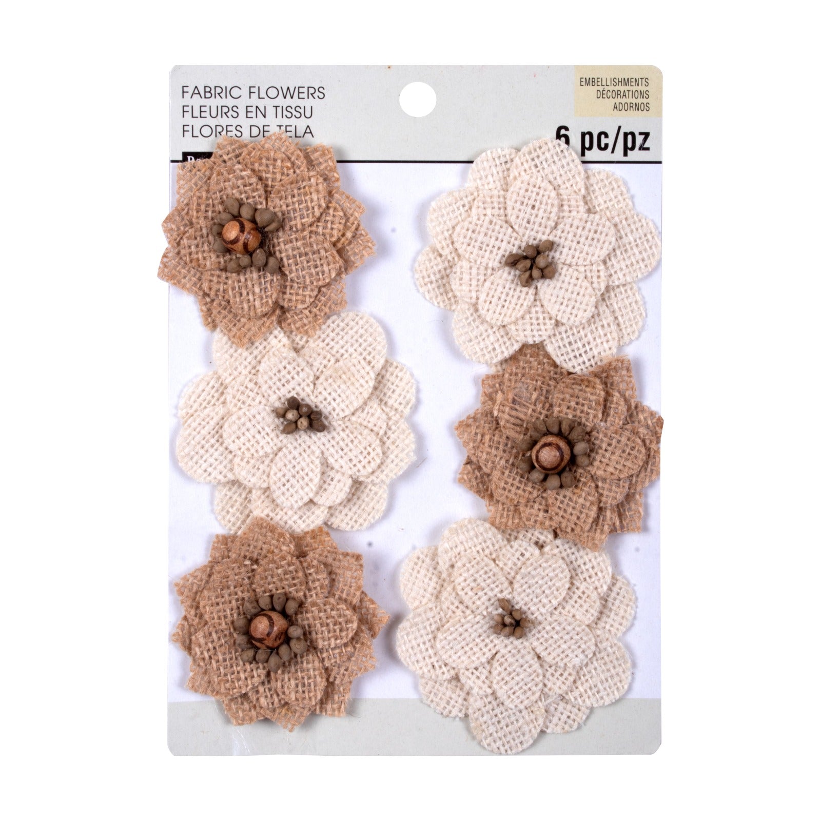 Handmade Burlap & Natural Flower 1pack