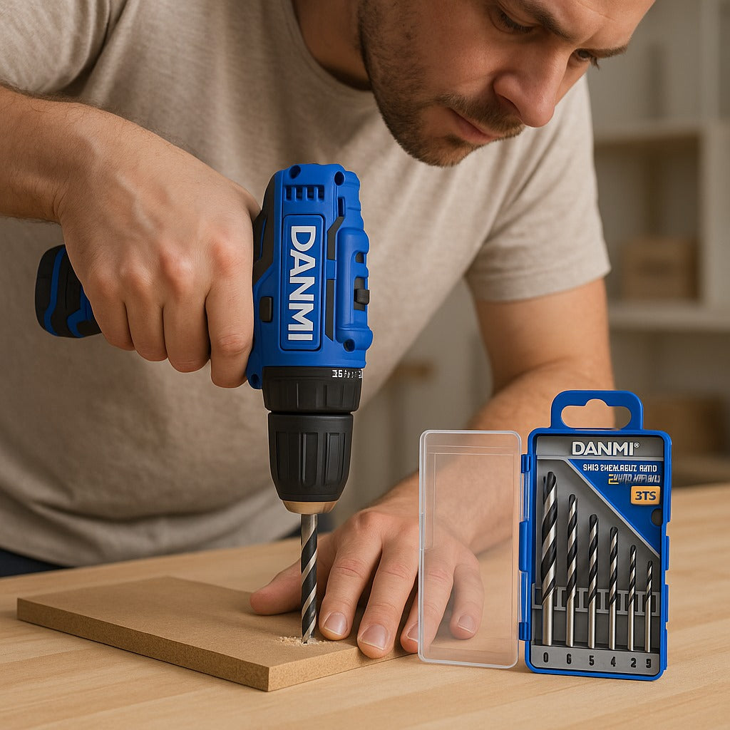 Cordless Drilling Machine Lithium Battery 1pc Box DANMI