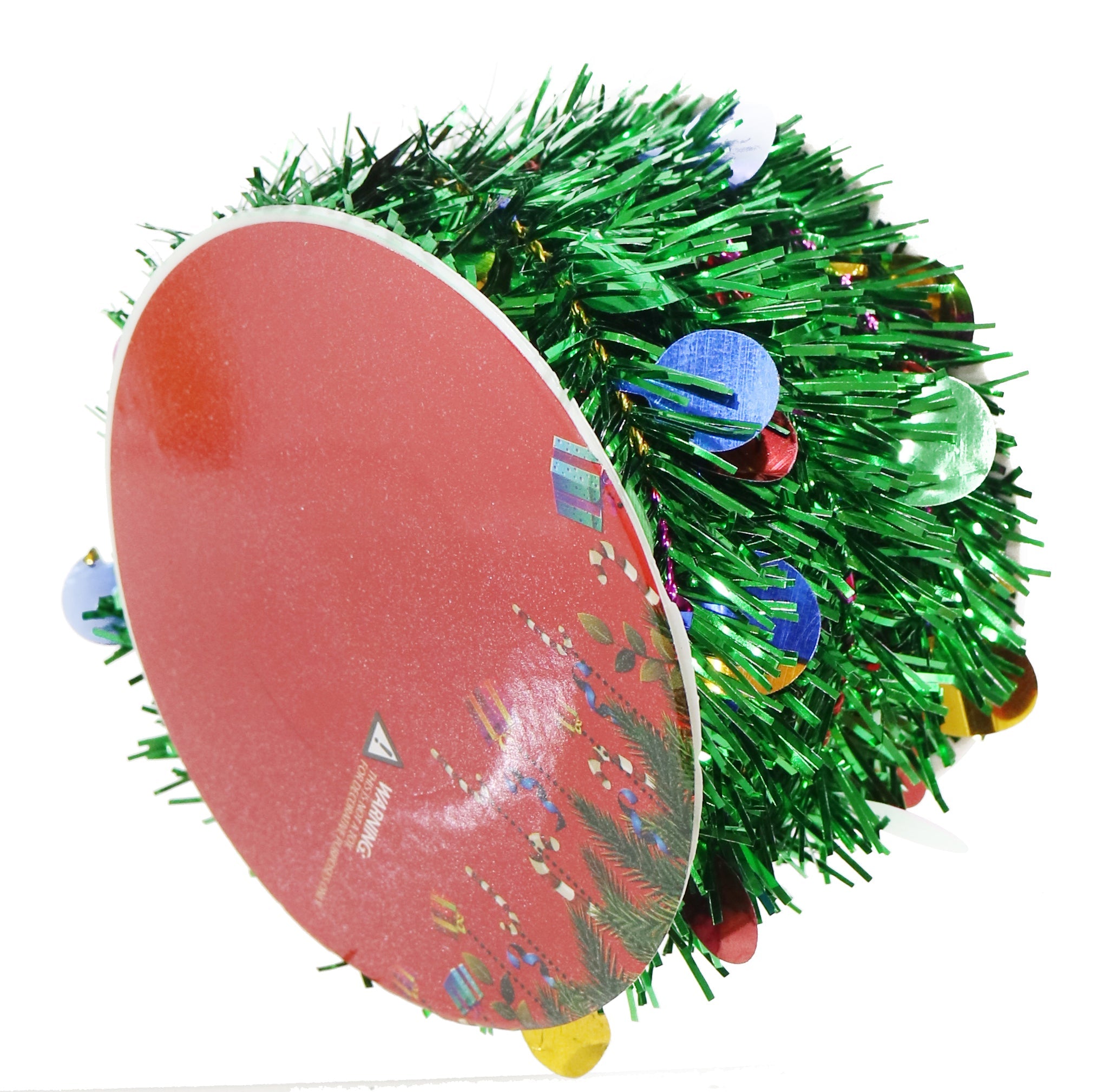 Tinsel Ribbon with Die Cut Rainbow Dots 7.6cm Roll